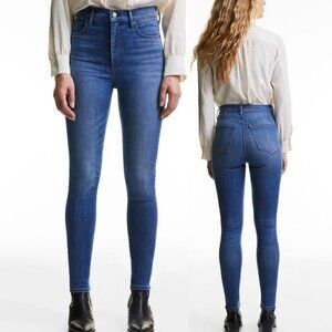 Denim Forum Aritzia The Lola High Rise Skinny Leg Jeans Denim Blue 25